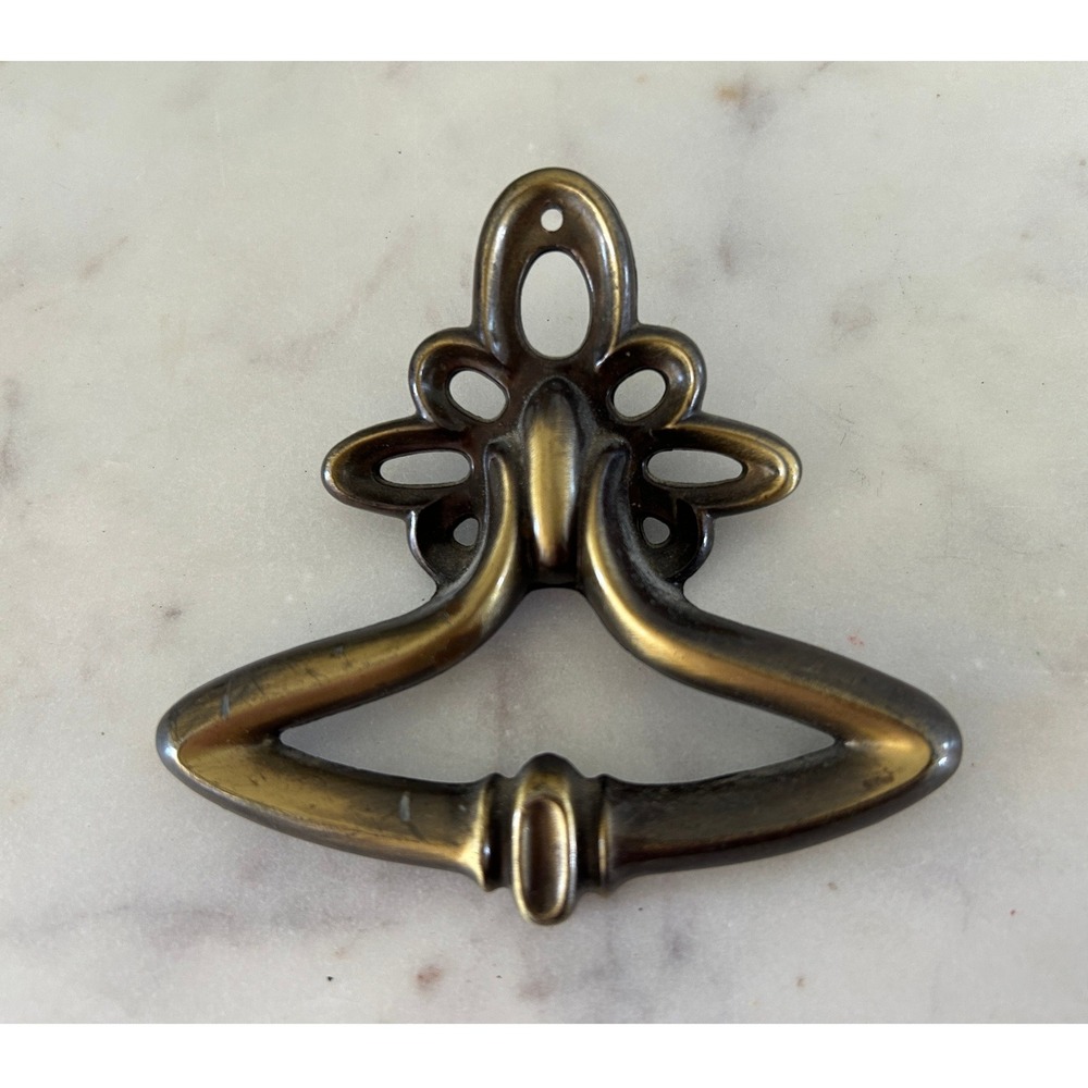 Vtg Amerock Valencia Antique English Brass Fixed Ring Pull BP108-AE Choose Qty